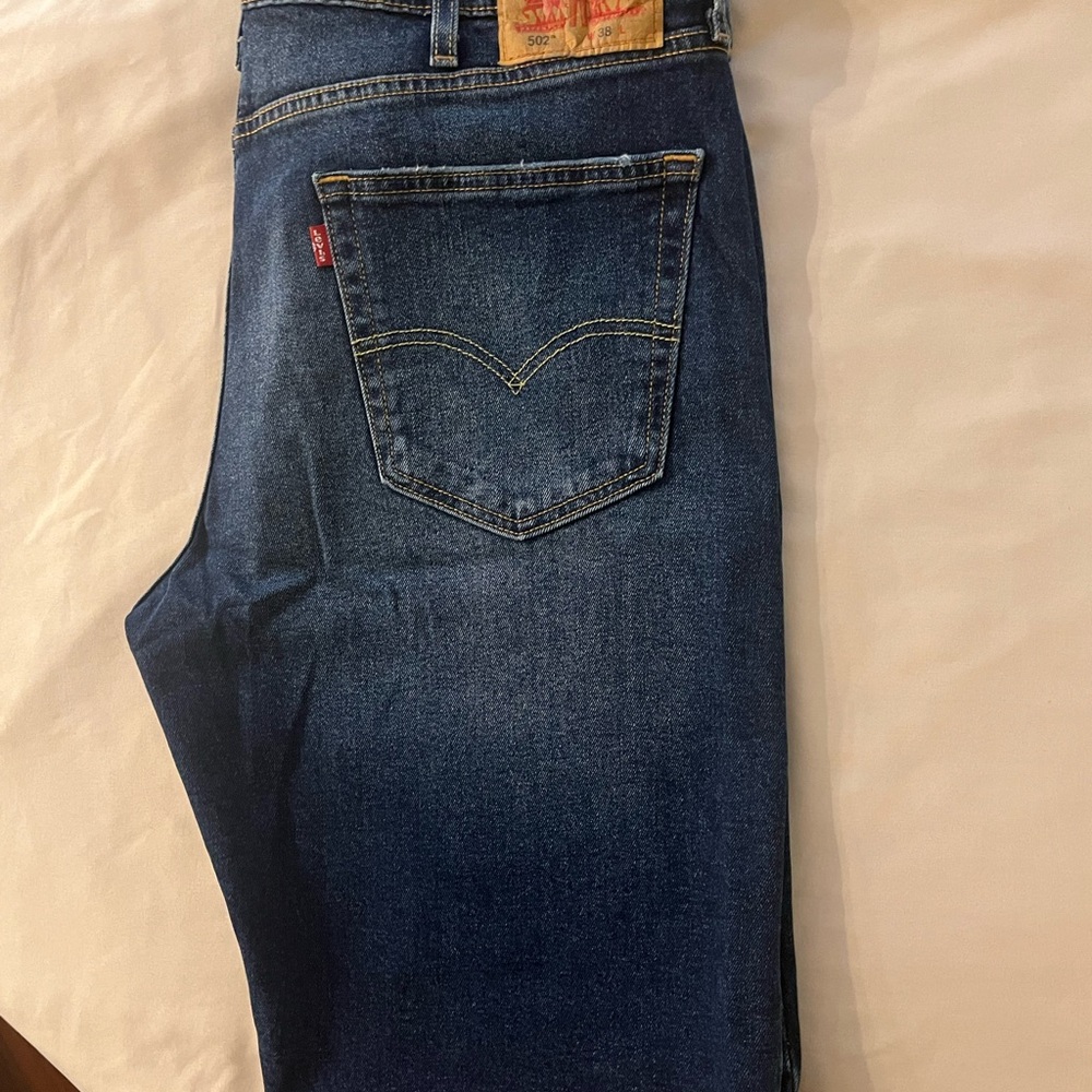 Levi's Blue Classic Denim Jeans with Faded Indigo Wash